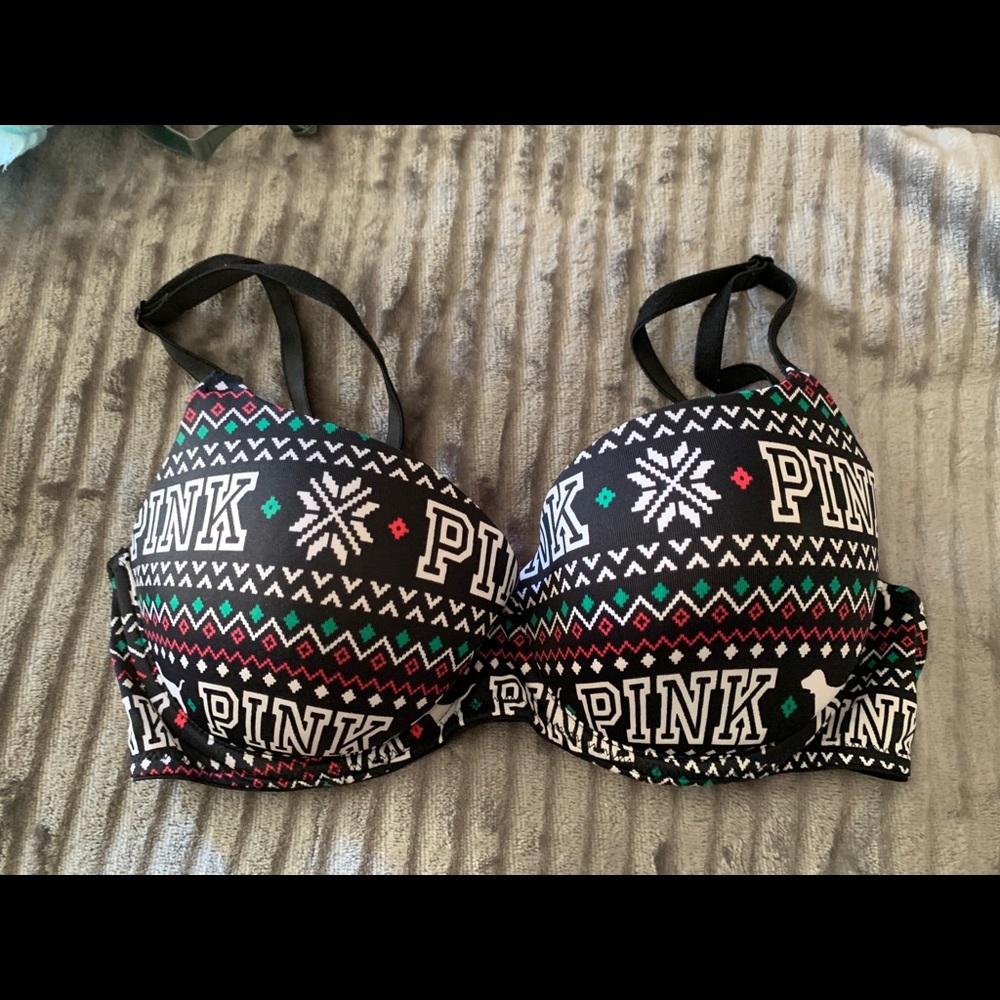 Festive bra from pink